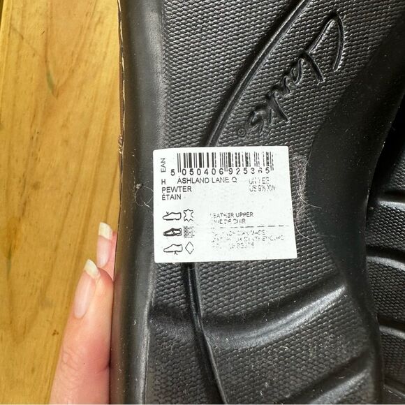 Clarks Womens Ashland Lane Q Loafer Slip on Shoe 9.5W Pewter casual ankle shoe - Picture 3 of 9